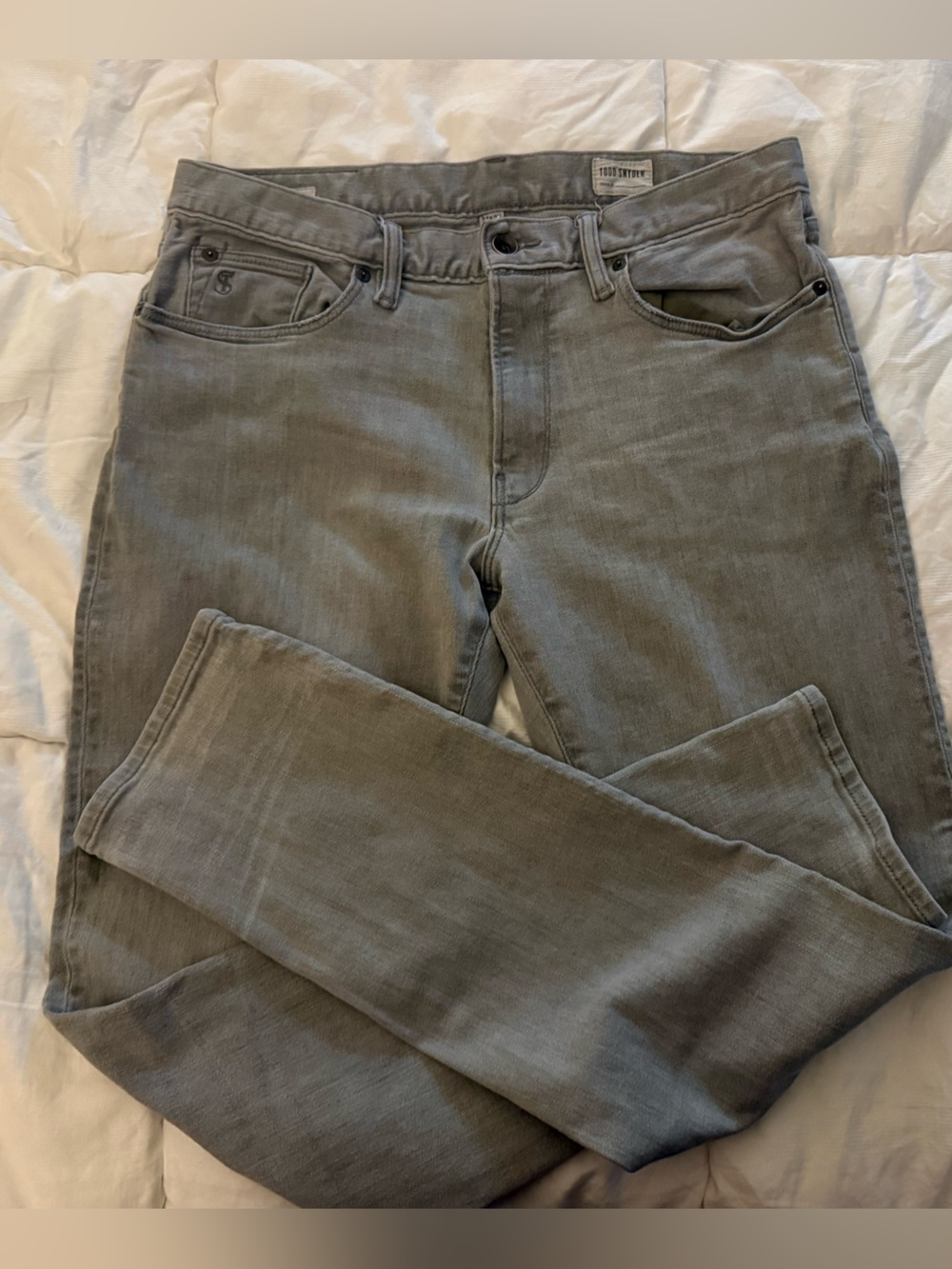 Todd Snyder Men's Slim Fit Jeans - Gray